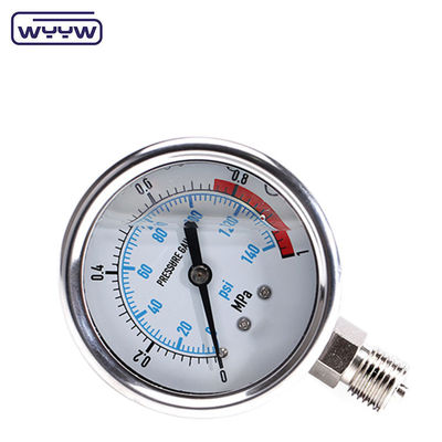 Đường đo áp suất cao CE Thép không gỉ Đường đo áp suất Autoclave Manometer