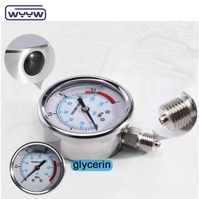 Đường đo áp suất cao CE Thép không gỉ Đường đo áp suất Autoclave Manometer