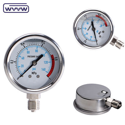 Đường đo áp suất cao CE Thép không gỉ Đường đo áp suất Autoclave Manometer