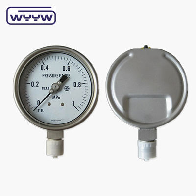 2.5 &quot; SS304 Lực đo áp suất cao chứa dầu Psi 2,5% 1,6% Độ chính xác