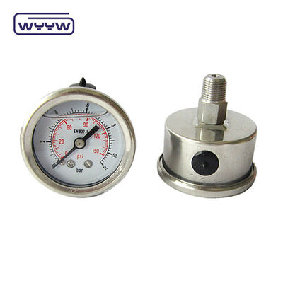 Đằng sau Mount dầu đầy áp suất 100mm kích thước vật liệu thép không gỉ