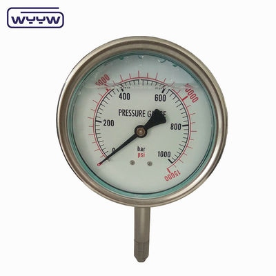 Máy đo áp suất cao bằng thép không gỉ với kết nối UNF9/16
