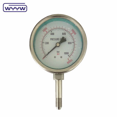 Máy đo áp suất cao bằng thép không gỉ với kết nối UNF9/16