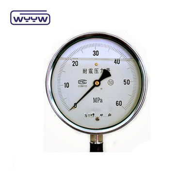 Máy đo áp suất ống U chứa chất lỏng công nghiệp 60mm SS304 Bourdon Tube Manometer