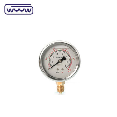 Semi-Stainless Steel Oil Filled Pressure Gauge