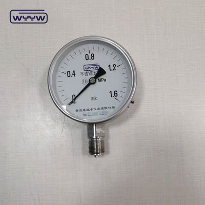 Thép không gỉ máy đo áp suất đáy khô 1/2 &quot;Bsp sử dụng cho nước không khí