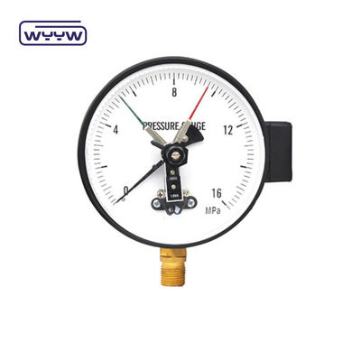 Đường đo áp suất tiếp xúc điện 100mm 380V Back Case Steel Manometer AC