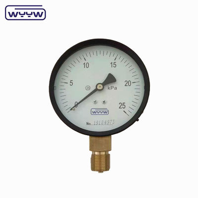 Máy đo áp suất viên nang 100 Mbar Bellows Manometer 100mm G1/2&quot;