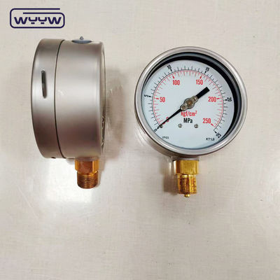 Vỏ thép không gỉ Bezel áp suất khí áp số 0-25MPa 0-250kgf/Cm2