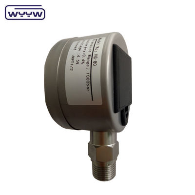 Giới hạn áp suất chân không Máy đo áp suất kỹ thuật số với đường kính 80mm Nhiệt độ làm việc 20-140 ° F