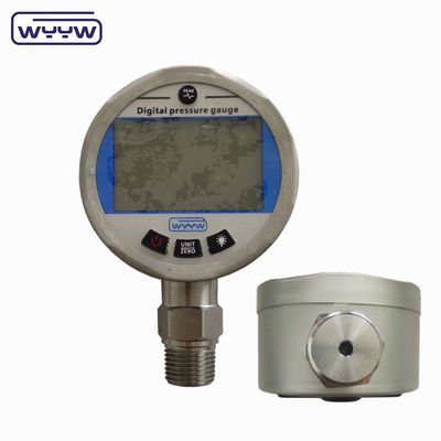 Giới hạn áp suất chân không Máy đo áp suất kỹ thuật số với đường kính 80mm Nhiệt độ làm việc 20-140 ° F