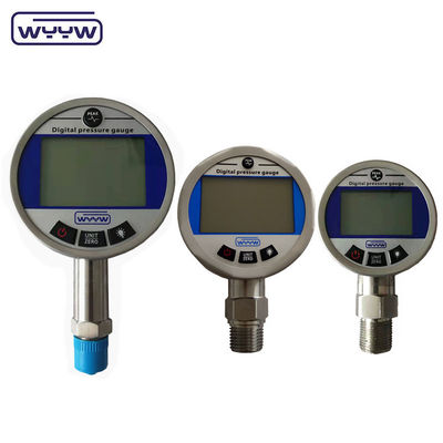 Giới hạn áp suất chân không Máy đo áp suất kỹ thuật số với đường kính 80mm Nhiệt độ làm việc 20-140 ° F