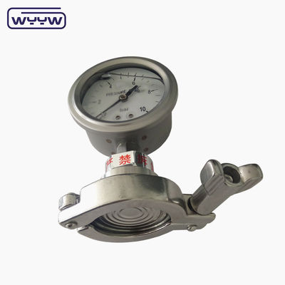 2Máy đo áp suất khẩu phần dài 0,5 inch với kết nối dưới cùng và sợi NPT