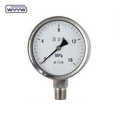 Thép không gỉ máy đo áp suất áp suất 0.. 1000 bar dầu lấp không có sẵn
