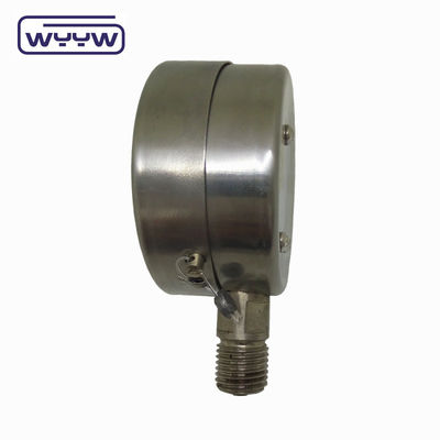 63mm Chiều kính ± 2,5% Độ chính xác lớp Tất cả thép không gỉ máy đo áp suất chấp nhận dịch vụ OEM