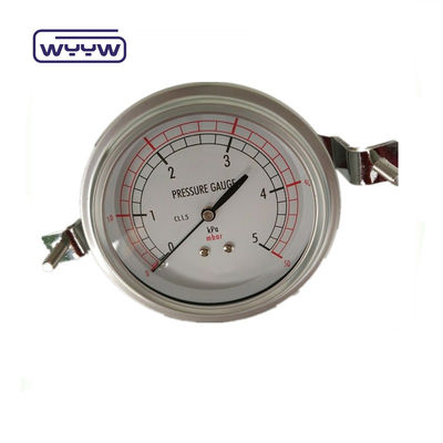 Thép không gỉ Mbar Pressure Gauge 2,5% Độ chính xác cho các ứng dụng công nghiệp