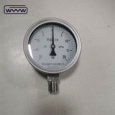 Máy đo áp suất thấp Kpa nhạy cảm cao với kích thước 100mm với kết nối G