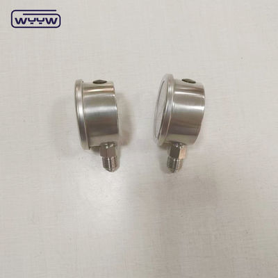 Thép không gỉ Bourton Tube Liquid Gauge 1/4&quot; 1/2''BSP/PT/NPT/G/M Thread ±1.6% Of Full Scale