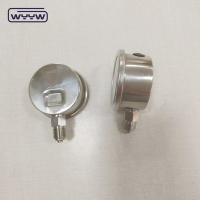 Thép không gỉ Bourton Tube Liquid Gauge 1/4&quot; 1/2''BSP/PT/NPT/G/M Thread ±1.6% Of Full Scale