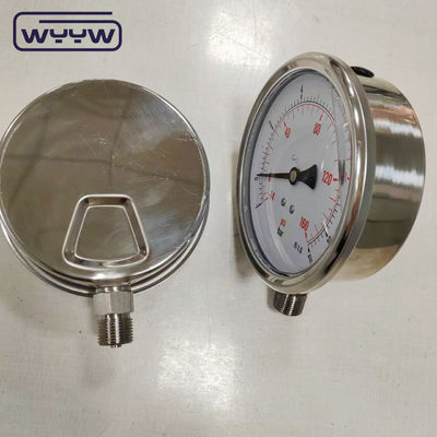 Chất lỏng đầy chân không chính xác cao Gauge ống Bourton thép không gỉ ± 1,6% của quy mô đầy đủ