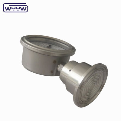 Máy đo áp suất ống Aluminium Dial Bourdon để đo áp suất chính xác trong công việc nặng