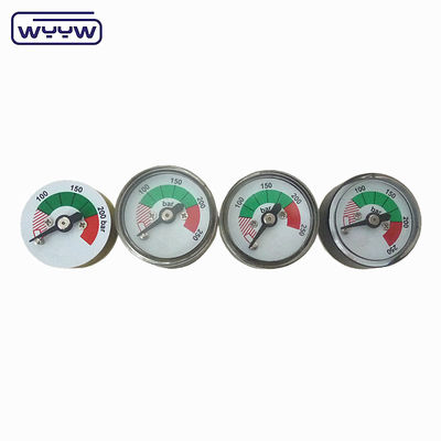 Gas Pressure Gauge with 1.5-10 Inch Dial Size 0-100Mpa Range and 1/8-1/2 Inch Connection Size