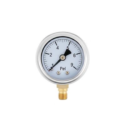 Loại đo áp suất manometer đo áp suất được xây dựng với cung cấp vỏ thép không gỉ và đọc áp suất nhất quán