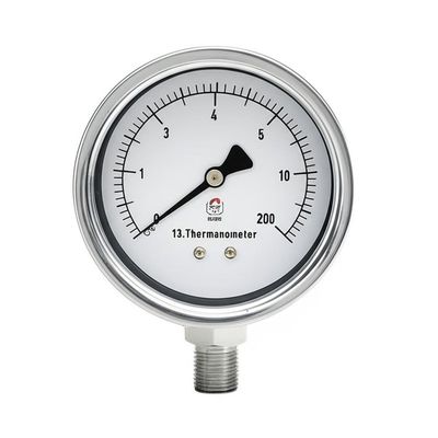 Đồng hồ đo áp suất và nhiệt độ Thermomanometer chịu nhiệt độ cao với mặt đồng hồ 2.5"-4", dải đo áp suất 0-16 Bar và kích thước kết nối 1/4"-1/2"