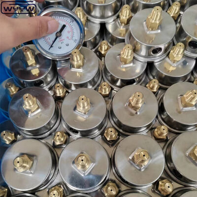 Máy đo áp suất chân không bằng thép không gỉ với kích thước mặt số 60mm và đằng sau gắn cho các ứng dụng công nghiệp