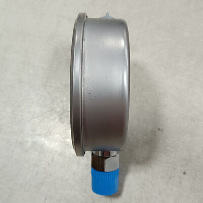 Máy đo áp suất thủy lực chứa chất lỏng 4 inch 100mm với phạm vi 0-2.5MPa/0-25kgf/cm2 và thiết kế chống va chạm
