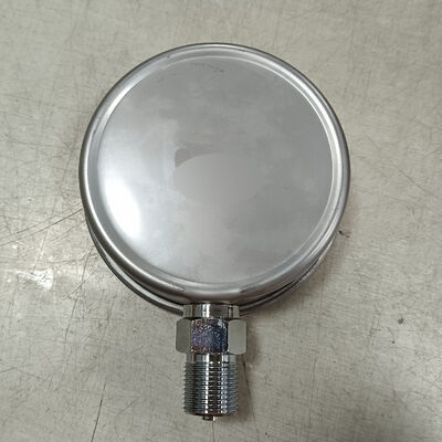 Máy đo áp suất thủy lực chứa chất lỏng 4 inch 100mm với phạm vi 0-2.5MPa/0-25kgf/cm2 và thiết kế chống va chạm