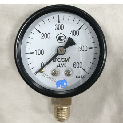 2.5 inch 60MPa (600 bar) Helical Bourdon Gauge cho các ứng dụng công nghiệp áp suất cao