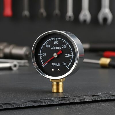 30mm 300 Bar Case Thép Mini Pressure Gauge Manometer cho Airgun