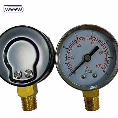 Đồng hồ đo áp suất kinh tế mạ crôm 50mm với kết nối 1/4"NPT cho hệ thống khí và thủy lực