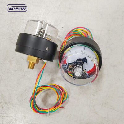 Máy đo áp suất tiếp xúc điện 63mm với kết nối ngược và phạm vi 4MPa cho các ứng dụng công nghiệp