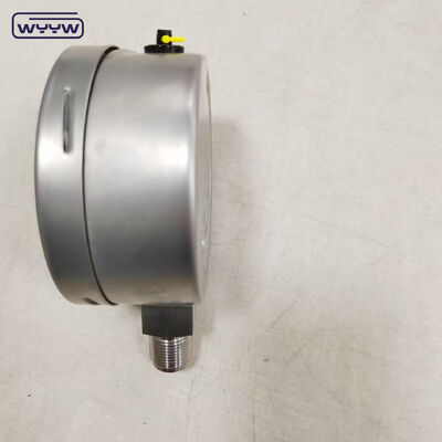 Thép không gỉ Đường đo áp suất chống sốc với phạm vi tùy chỉnh và kết nối đáy đao