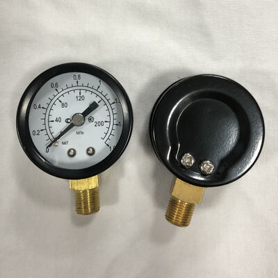 Trừ 40 độ F đến 140 độ F Bourdon Tube Pressure Gauge Phosphor Bronze Tube vật liệu cung cấp hiệu suất