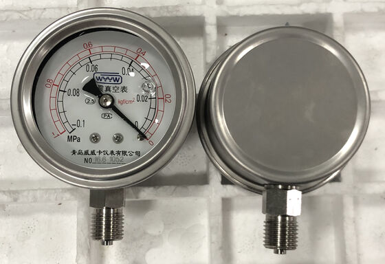 Đồng hồ đo áp suất kinh tế không dầu, có dầu, có khí Oxy CO2, vỏ thép đen, thiết bị điều khiển áp suất bền bỉ